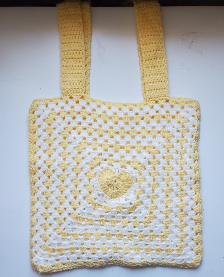 Tot-bag coeur jaune